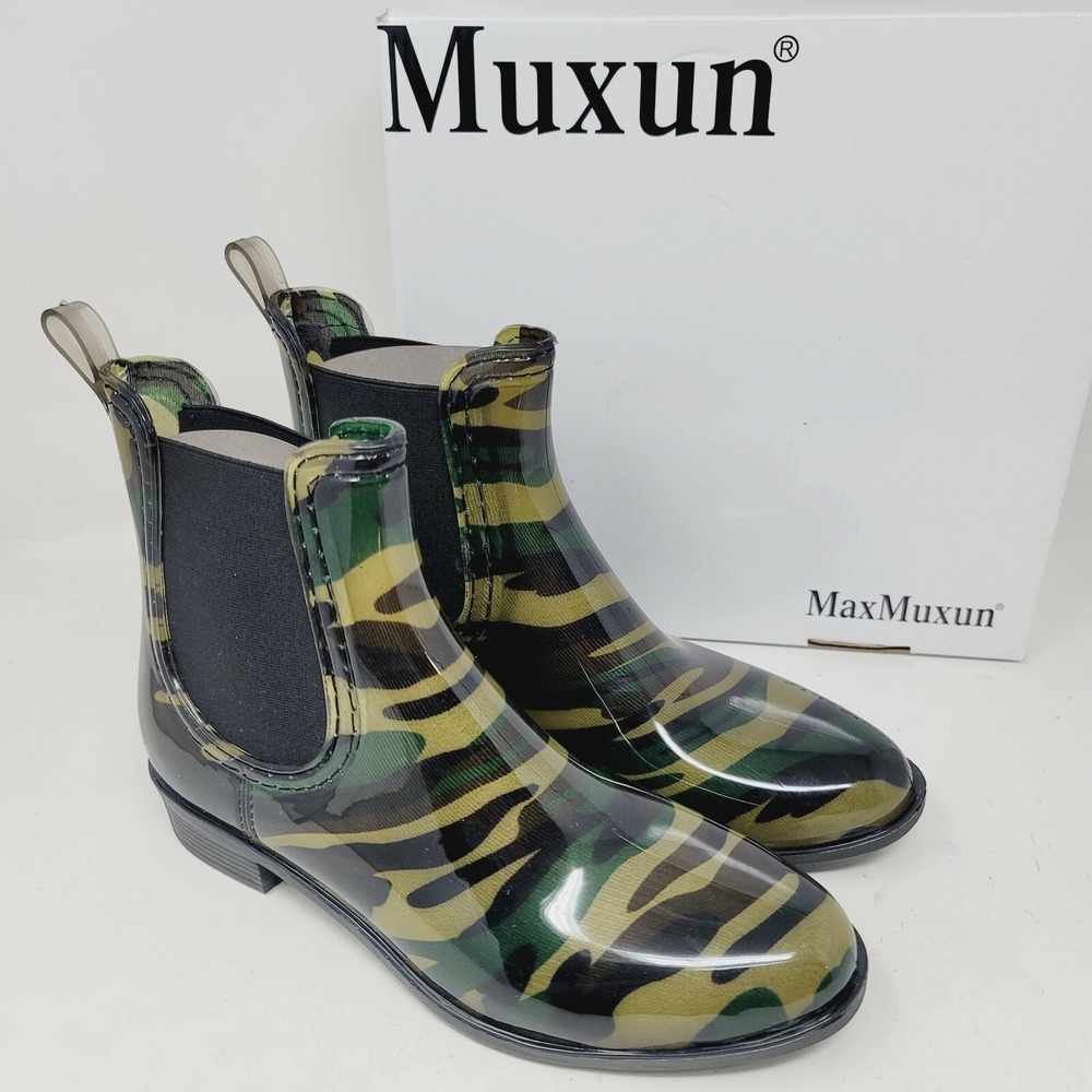 MaxMuxun Women's Rain Boots Size 6 M Camouflage